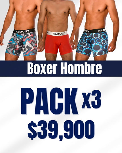 3 PACK Bóxer