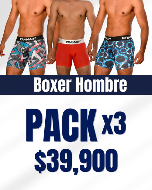 3 PACK Bóxer