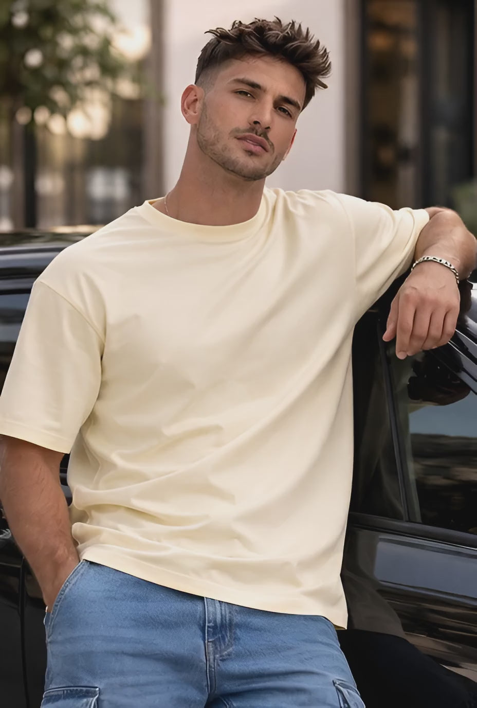 Pack Camiseta Semi-Oversize en tela Qatar Ref. 70204