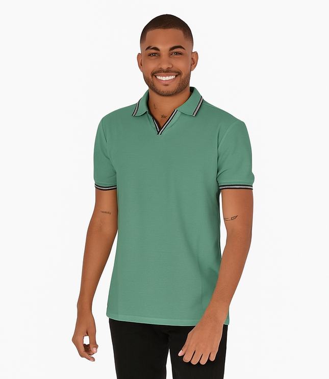 Camiseta Tipo Polo Hombre Ref. 1020