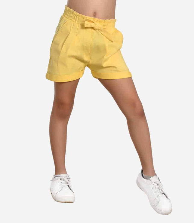 Short De Niña Resorte Y Anudado Ref. 3400