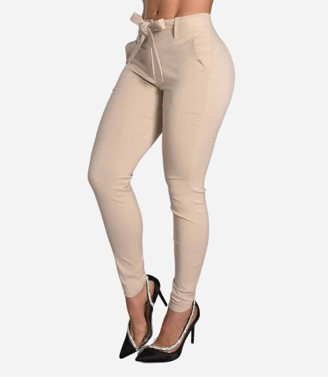 Pantalón De Dama Con Anudado Ref. 472