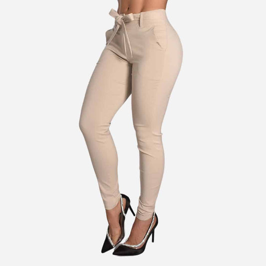 Pantalón De Dama Con Anudado Ref. 472