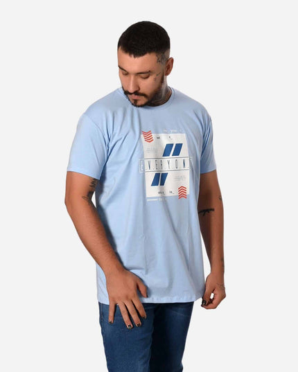 Camiseta Básica Slim Fit en Tela Fría con Estampado Ref. 70141-025