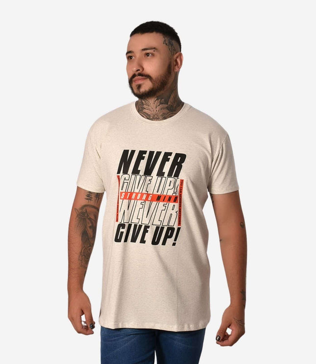 Camiseta Básica Slim Fit en Tela Fría con Estampado Ref. 70141-028