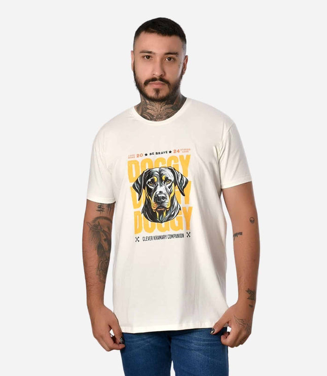 Camiseta Básica Slim Fit en Tela Fría con Estampado Ref. 70141-031