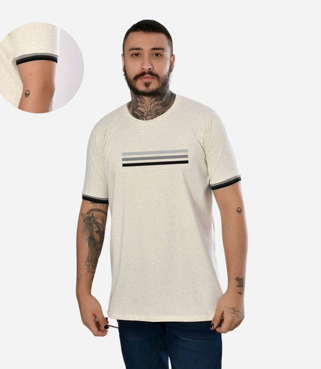 Camiseta de Hombre con Puño en Rib Ref. 70142-003