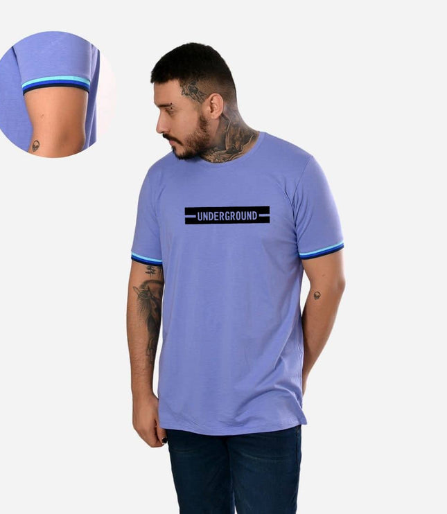 Camiseta de Hombre con Puño en Rib Ref. 70142-004