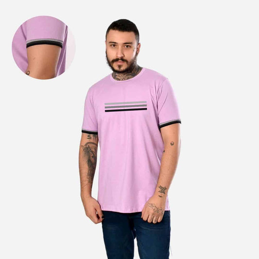 Camiseta de Hombre con Puño en Rib Ref. 70142-005