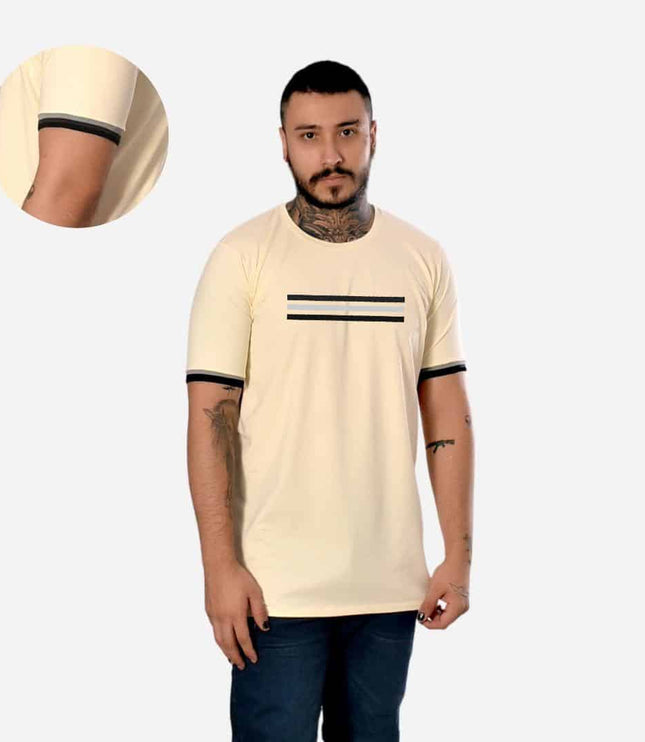 Camiseta de Hombre con Puño en Rib Ref. 70142-009