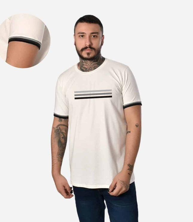 Camiseta de Hombre con Puño en Rib Ref. 70142-001