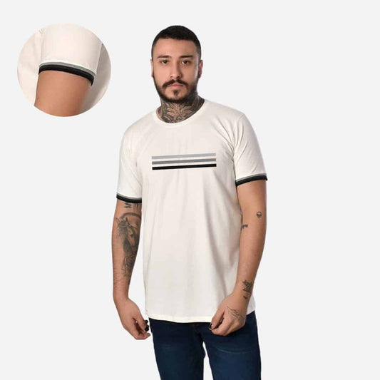 Camiseta de Hombre con Puño en Rib Ref. 70142-001