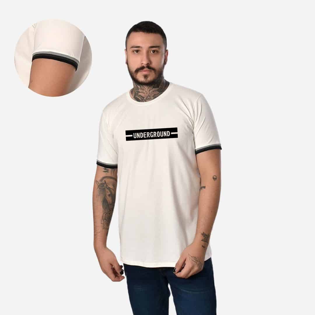 Camiseta de Hombre con Puño en Rib Ref. 70142-002