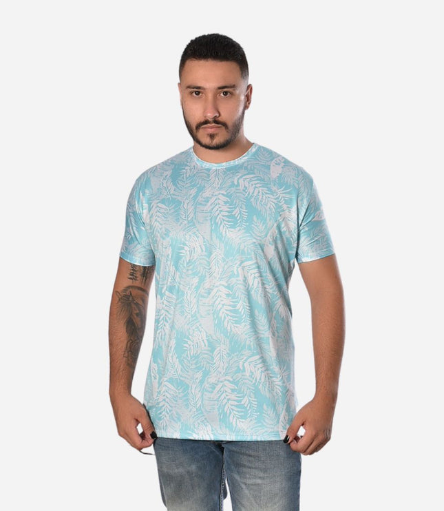 Camiseta de Hombre Estampado Hojas Ref. 70228
